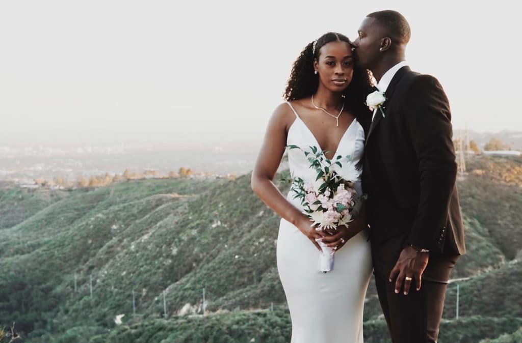 Black couple wedding videography